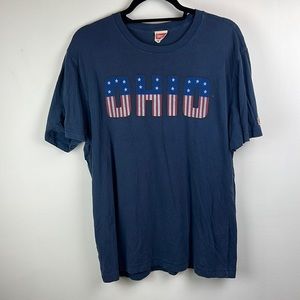 Homage OHIO red white and blue shirt size large